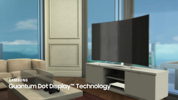  Mod The Sims: Samsung SUHD 4k Curved Smart TV by littledica