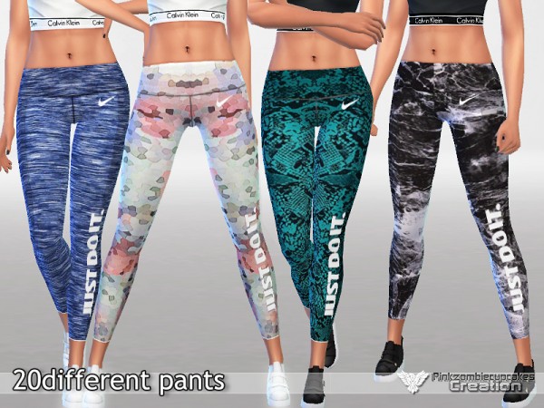  The Sims Resource: Athletic Pants Collection 011 by Pinkzombiecupcakes