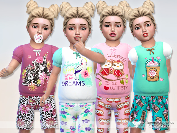  The Sims Resource: Sweet Dreams Pyjama Collection by Pinkzobiecupcake