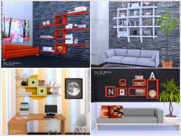  The Sims Resource: Set of shelves by Severinka