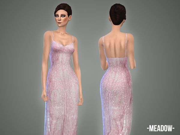  The Sims Resource: Meadow   gown by April