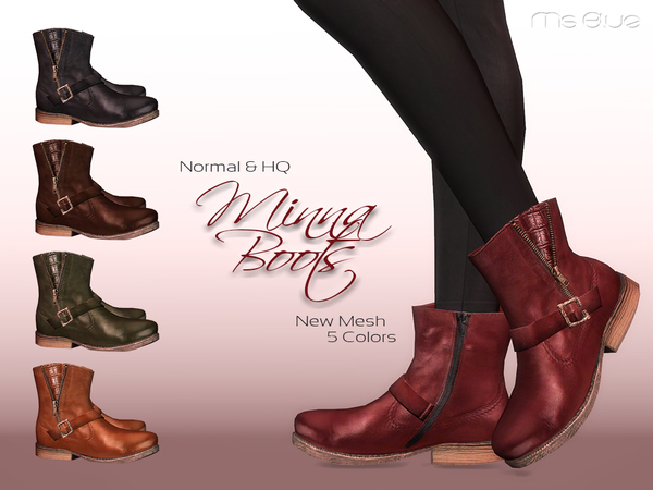  The Sims Resource: Minna Boots Normal + HQ by MsBlue