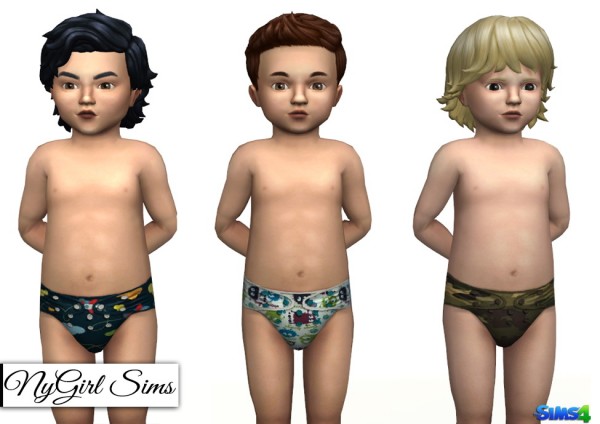  NY Girl Sims: Boys Printed Cloth Diaper