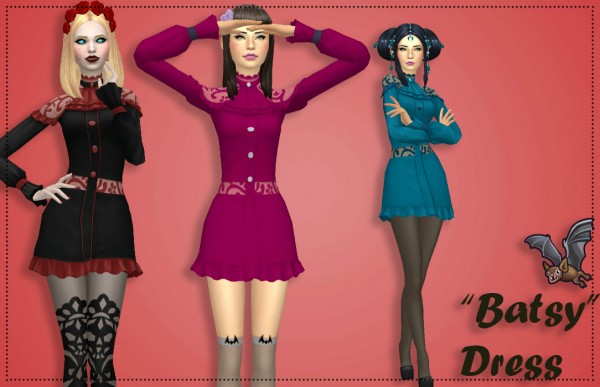  Simsworkshop: Batsy Dress by Annabellee25