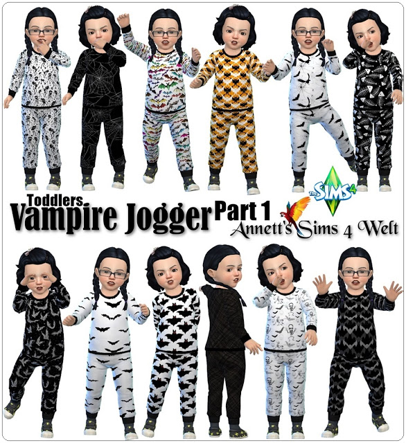  Annett`s Sims 4 Welt: Toddlers Vampire Jogger