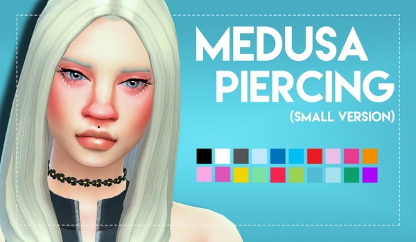  Simsworkshop: Small Medusa Piercing by Weepingsimmer