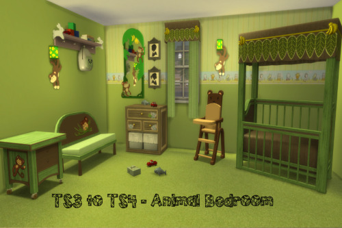  Chillis Sims: Animal Bed and Bathroom