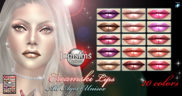  Jom Sims Creations: Creamski lips