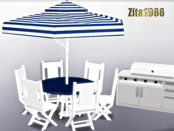  The Sims Resource: Mix and Match Patio Set by ZitaRossouw