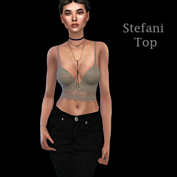  Leo 4 Sims: Stefani Top recolor