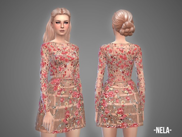  The Sims Resource: Nela dress by April