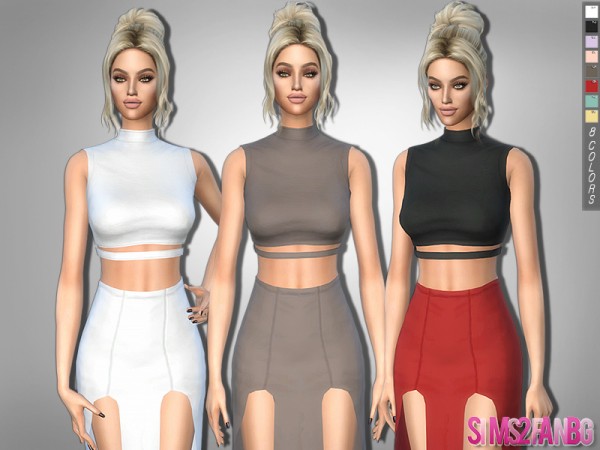 The Sims Resource: 303   Top Without Sleeves by sims2fanbg