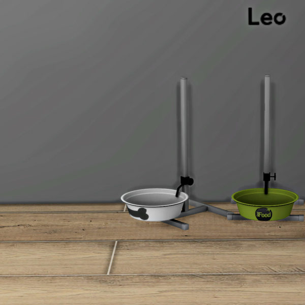  Leo 4 Sims: Pet Feeder Deco