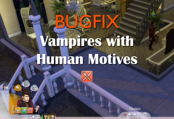 Mod The Sims: Vampires with Human Motives BUGFIX by TwistedMexi