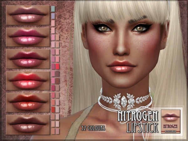  The Sims Resource: Nitrogen Lipstick by RemusSirion