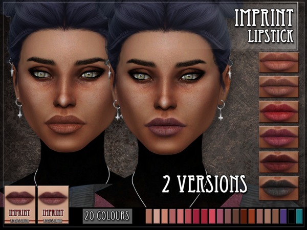  The Sims Resource: Imprint Lipstick by RemusSirion