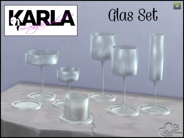  The Sims Resource: Glasses Set KL Coaster by BuffSumm