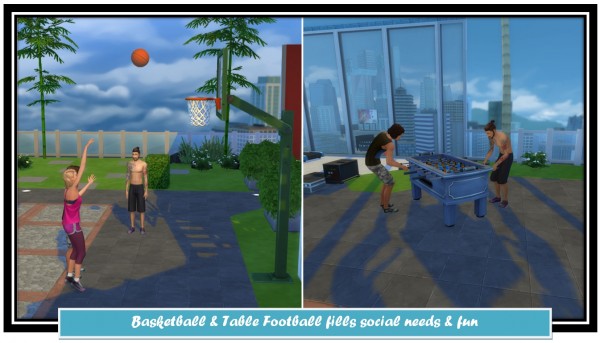  Mod The Sims: Basketball and Table Football fill social need & fun by LittleMsSam