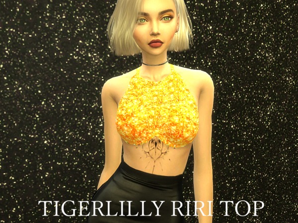  The Sims Resource: RiRi Top by tigerlillyyyy