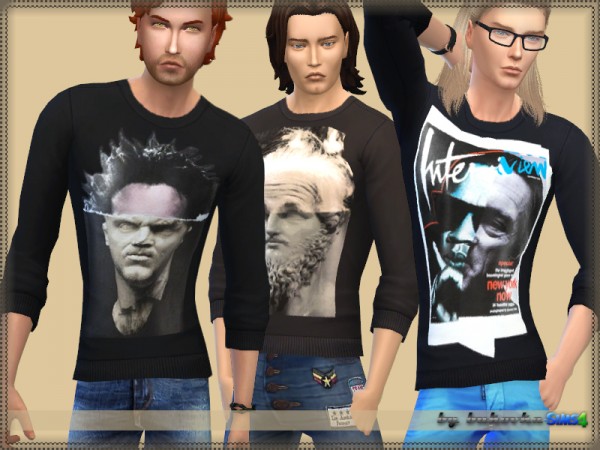  The Sims Resource: Sweater print 1 by bukovka