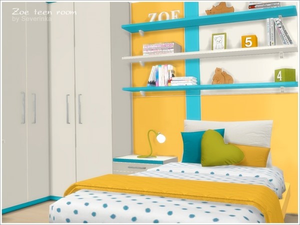  The Sims Resource: Zoe teen room furniture by Severinka