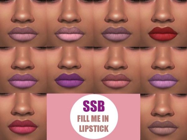  The Sims Resource: Subtle Lipstick In Soft Colors  by SavageSimBaby