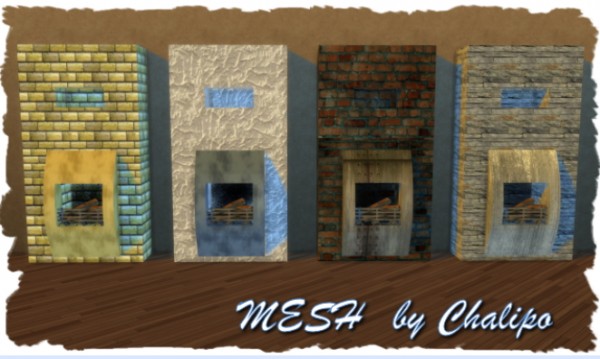  All4Sims: Fireplace metal by Chalipo