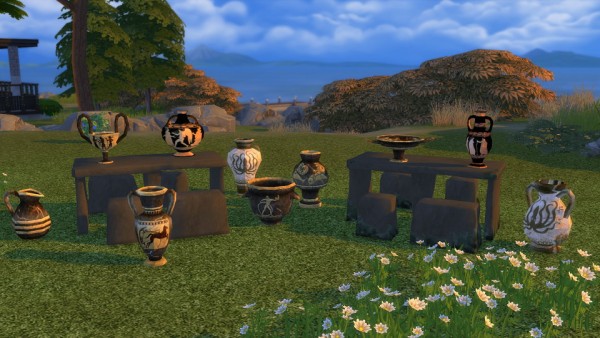  Simsworkshop: Titan Quest Vases by BigUglyHag