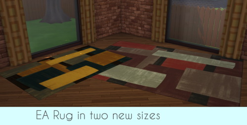  Chillis Sims: Rug Out of the box in two new sizes
