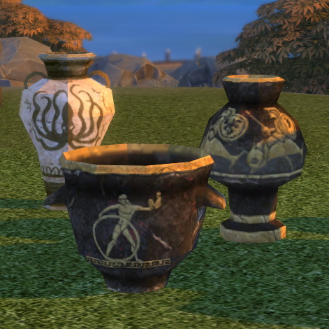  Simsworkshop: Titan Quest Vases by BigUglyHag