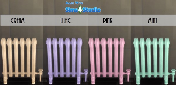  Mod The Sims: Modern Iron Radiator 12 SolidColours by wendy35pearly