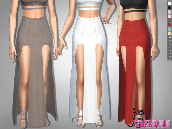  The Sims Resource: 303   Open Skirt Waterfall by sims2fanbg