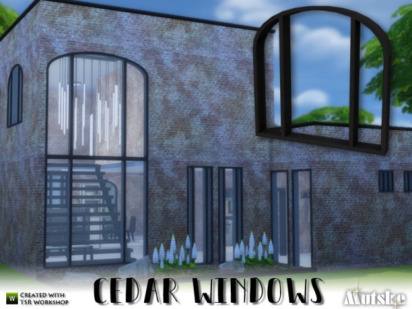  The Sims Resource: Cedar Windows Construction by mutske