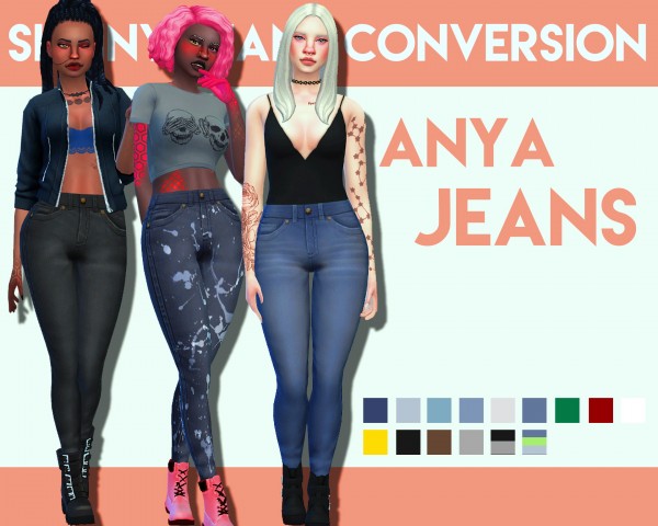  Simsworkshop: Anya Jeans by Weepingsimmer