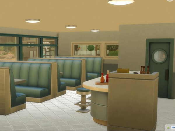  The Sims Resource: Aarons Place   Diner by CherryNellie