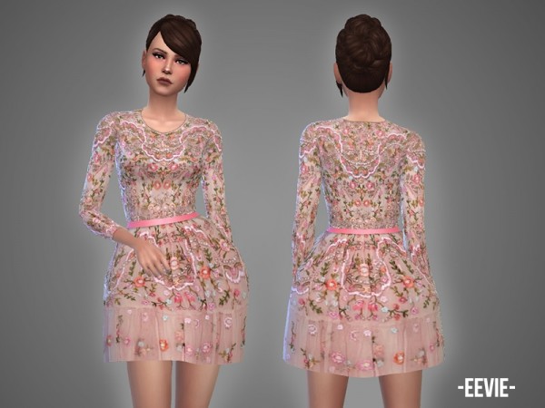  The Sims Resource: Eevie   dress by April