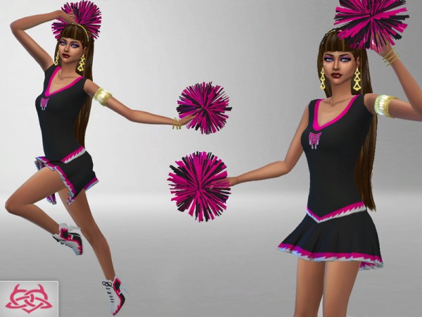  The Sims Resource: Monster High cheerleader Set by Colores Urbanos