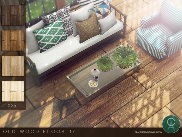  The Sims Resource: Old Wood Floor 17 by Pralinesims
