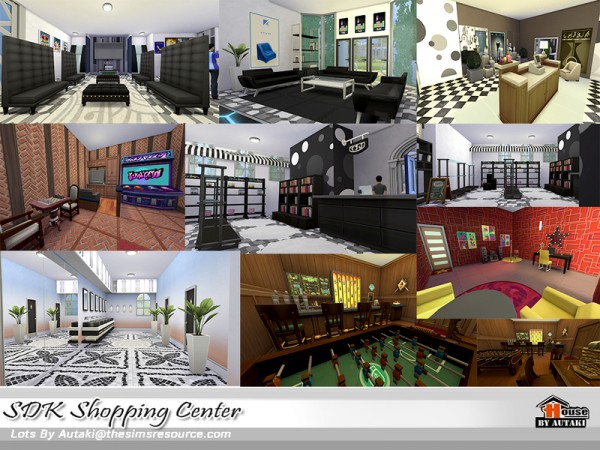  The Sims Resource: SDK Shopping Center by Autaki