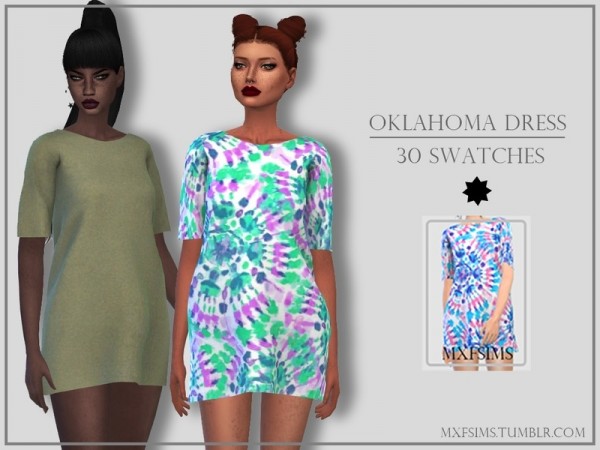  The Sims Resource: Oklahoma Dress by mxfsims