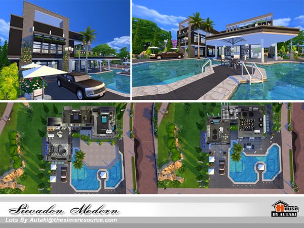  The Sims Resource: Siwadon Modern house by Autaki