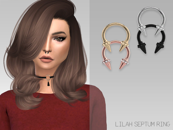  The Sims Resource: GrafitySims   Lilah Septum Ring