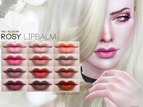  The Sims Resource: Rosy Lipbalm N112 by Pralinesims
