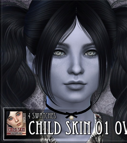  The Sims Resource: Children skin 01   overlay by RemusSirion