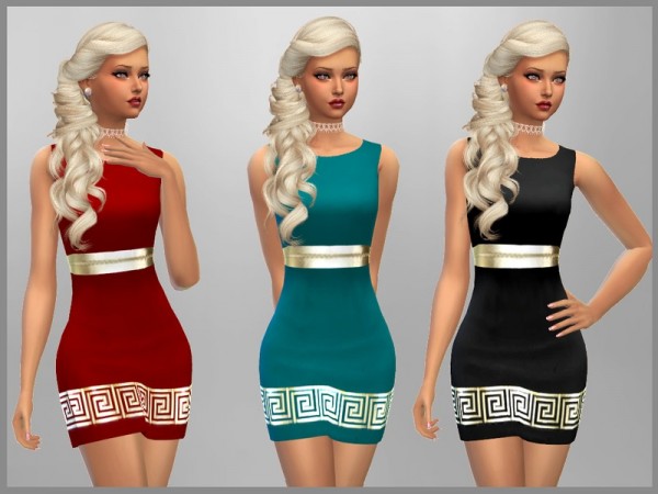  The Sims Resource: Stacey Dress by SweetDreamsZzzzz