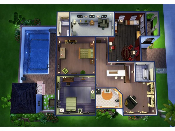  The Sims Resource: Joaquin house by Degera