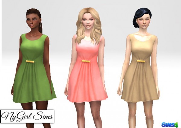  NY Girl Sims: Shortened Velvet Dress
