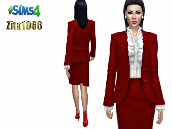  The Sims Resource: Fierce Red Collection by ZitaRossouw