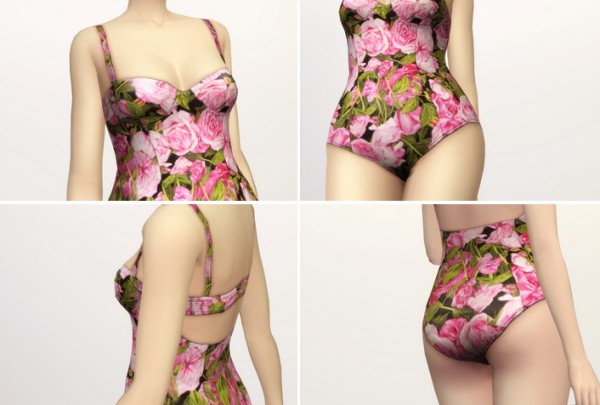  Rusty Nail: Printed floral swimsuit