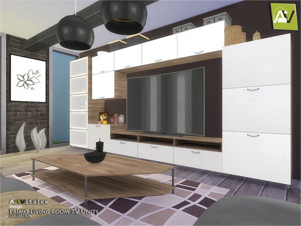  The Sims Resource: Primo Living Room TV Units by ArtVitalex